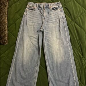 Light Blue Wide-Leg Jeans